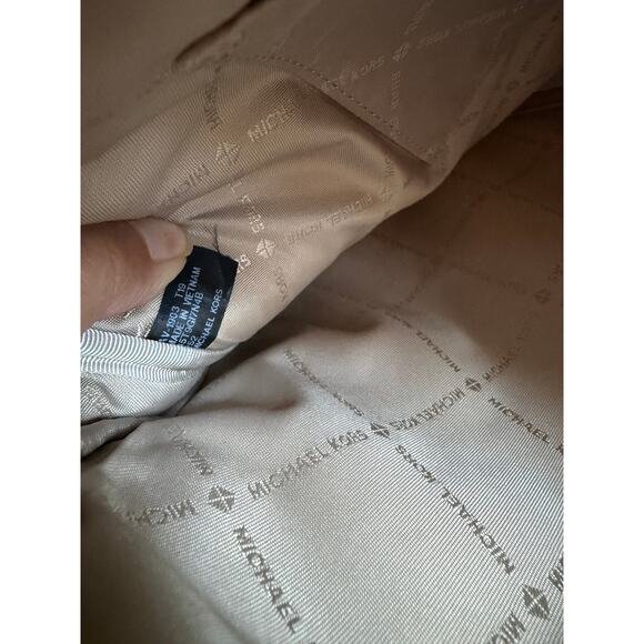 MICHAEL KORS Signature Jet Set Travel Large Laptop Case Brown Multi - Picture 9 of 12